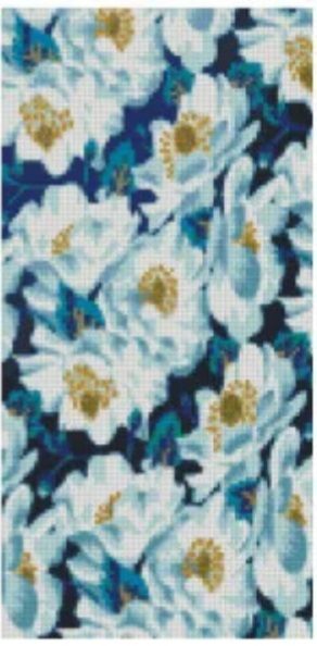 Алмазна мозаїка Білі квіти2