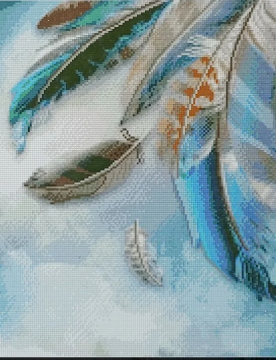 Алмазна картина Чарівне пір'я