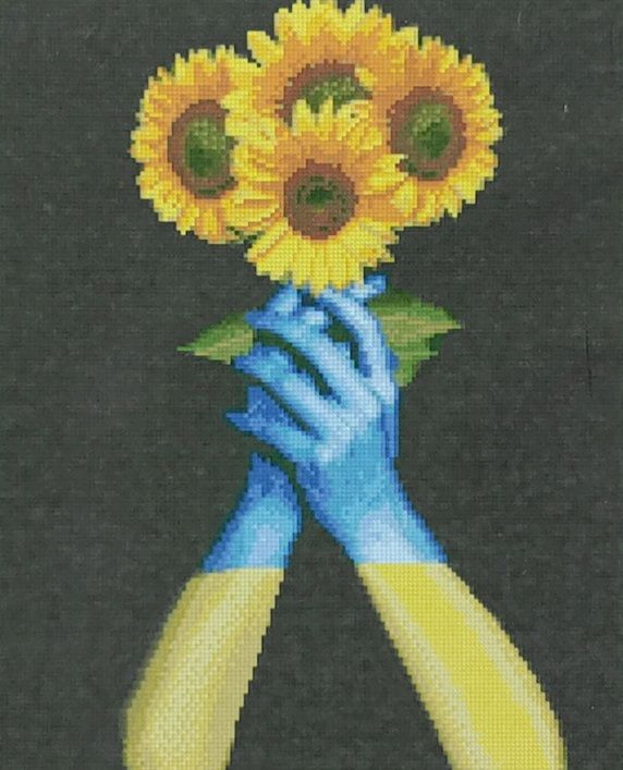 Алмазна картина Патріотичні соняшники