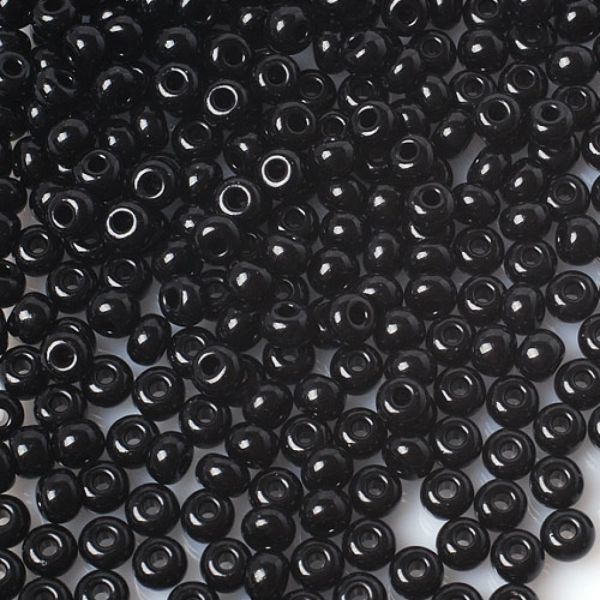 Бісер Чеський №23980 Непрозорий чорний