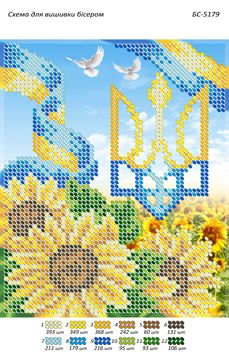 Схема для вишивки Мирне небо України  (част. виш.)
