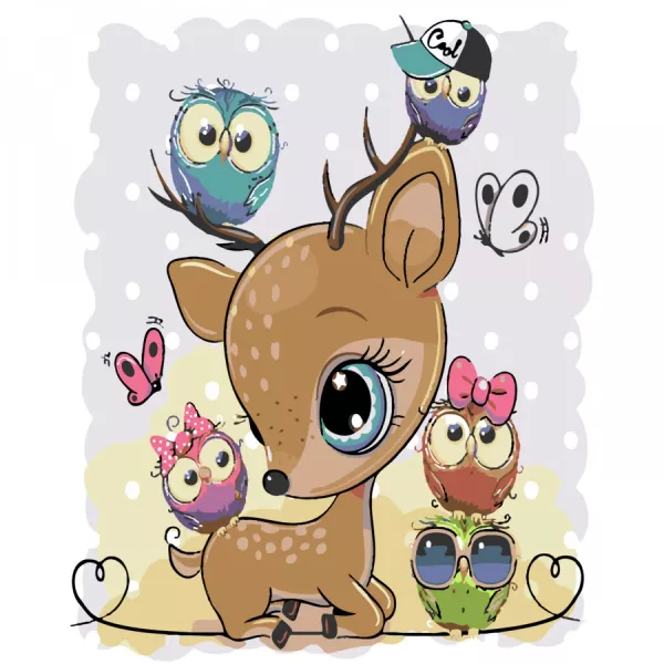 Набір для розпису по номерах Казкові звірі