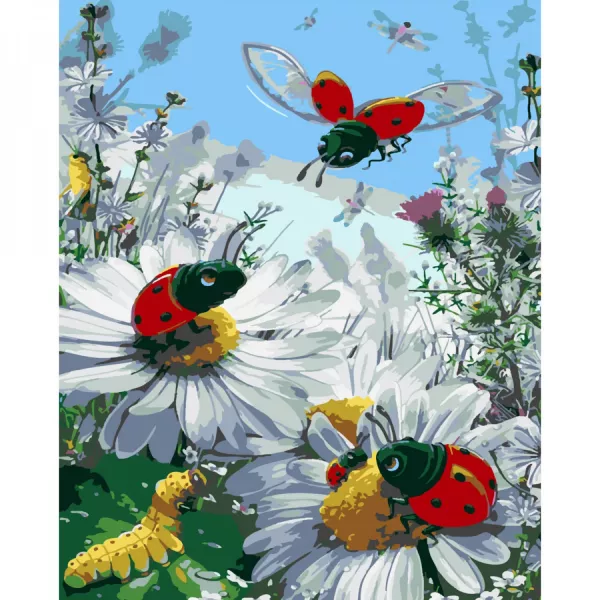 Набір для розпису по номерах Сонечко в ромашках