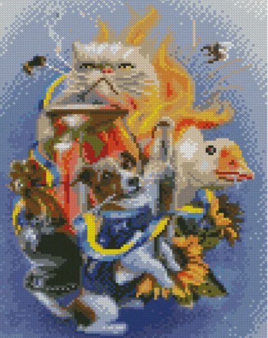 Алмазна мозаїка Українські бойові тварини