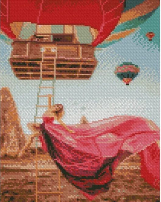 Алмазна мозаїка Підіймаючись на кулю