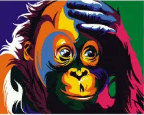Картина за номерами Поп-арт мавпочка
