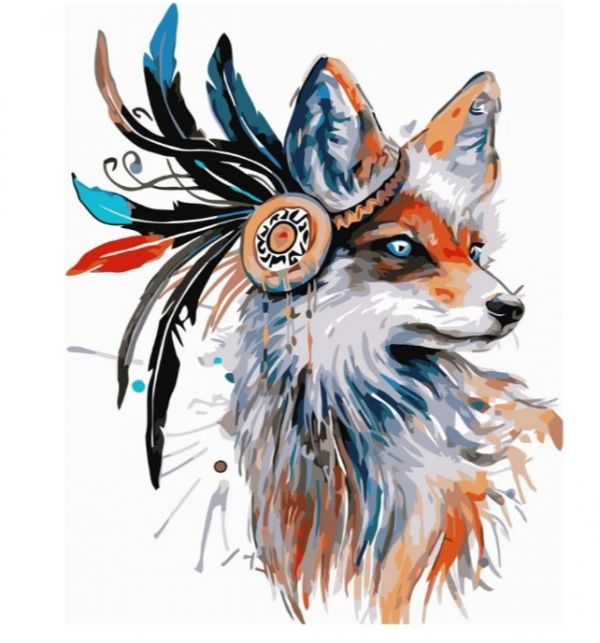 Набір для розпису по номерах Лис з племені