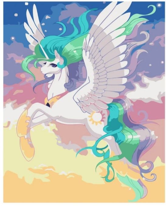 Набір для розпису по номерах Мрійливий пегас