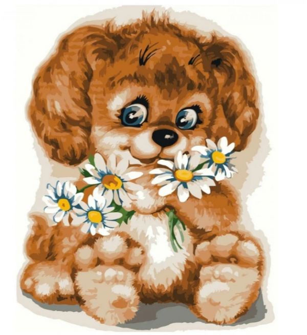 Набір для розпису по номерах Милий песик