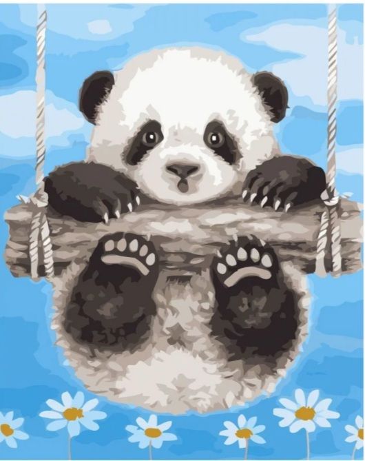 Набір для розпису по номерах Маленька панда
