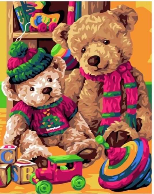 Набір для розпису по номерах Улюблені іграшки