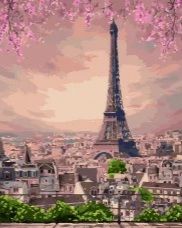 Картина за номерами Рожевий Париж