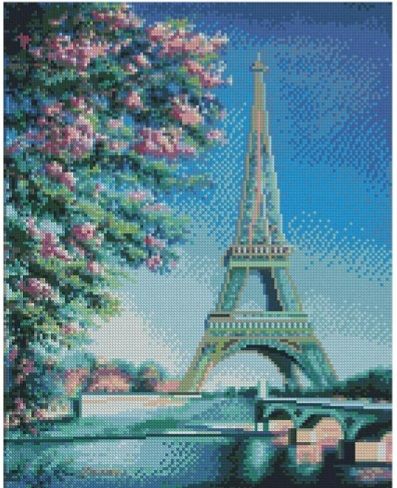 Алмазна картина  Весна в Парижі