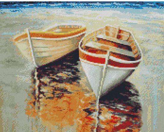 Алмазна картина Рибальські човники