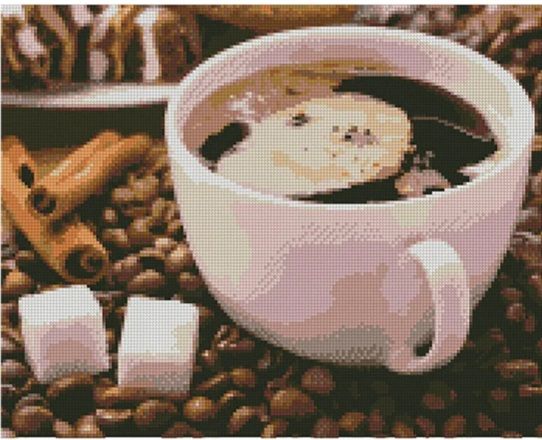 Алмазна картина Солодка кава