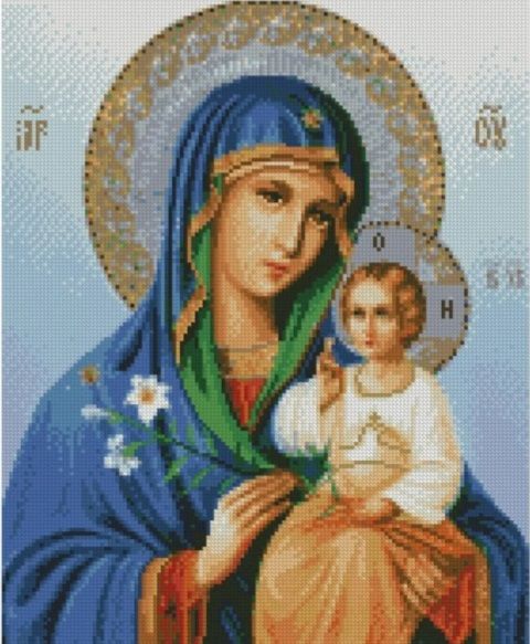 Алмазна картина Ікона Матері Божої