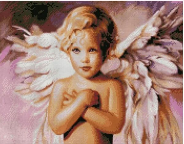Алмазна картина Дівчинка-янгол