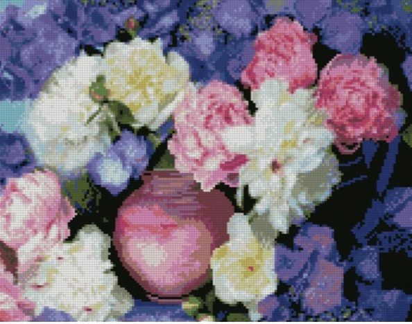 Алмазна картина Півонії у вазі
