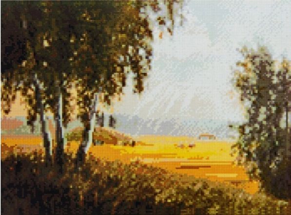 Алмазна картина Ранок на галявині