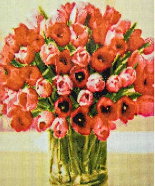 Алмазна картина Великий букет тюльпанів