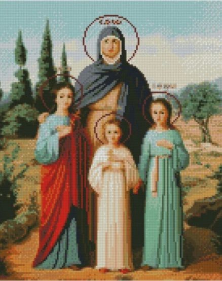 Алмазна картина Віра Надія Любов та їхня мати Софія