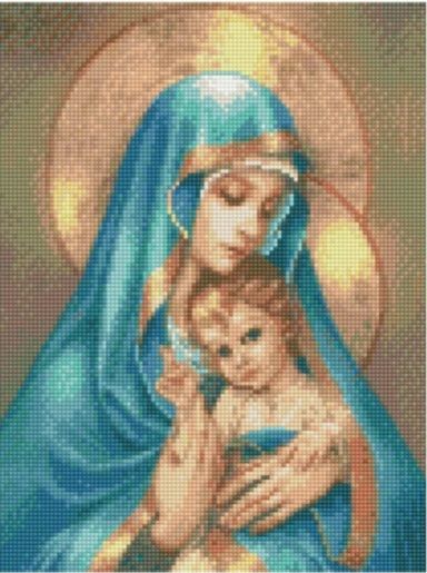 Алмазна мозаїка Богородиця з дитиною
