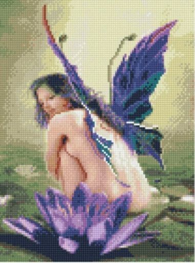 Алмазна мозаїка  Дівчина-метелик