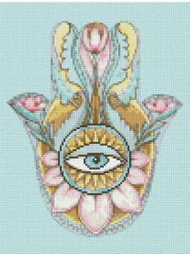 Алмазна мозаїка Амулет у спокійних тонах