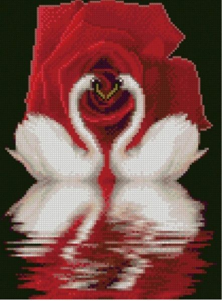 Алмазна мозаїка  Лебединна вірність