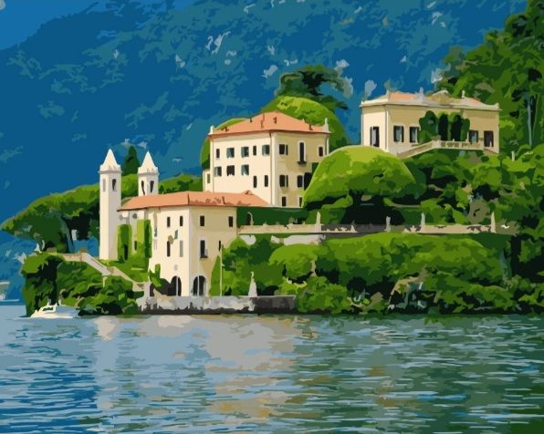 Картина за номерами Замок на березі