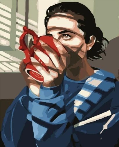 Картина за номерами   Coffee break