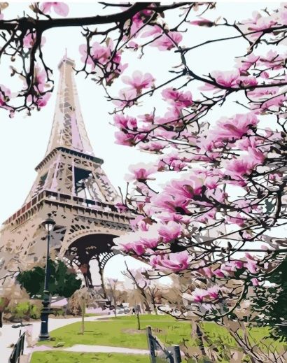 Картина за номерами  Весняний Париж