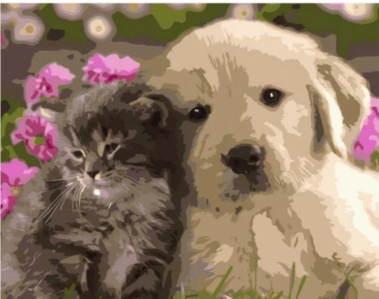 Картина за номерами Ліпші друзі