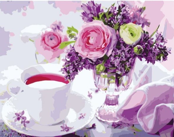 Картина за номерами Ранковий чай