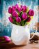 Картина за номерами Тюльпани з бузком і нарцисами