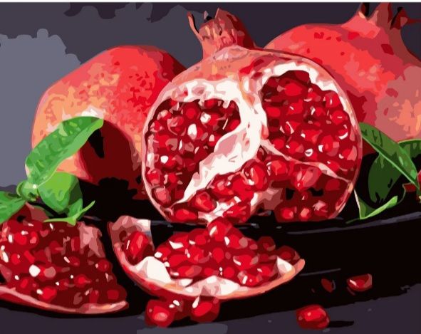 Картина за номерами Соковитий гранат