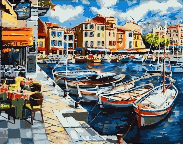 Картина за номерами Тиха гавань