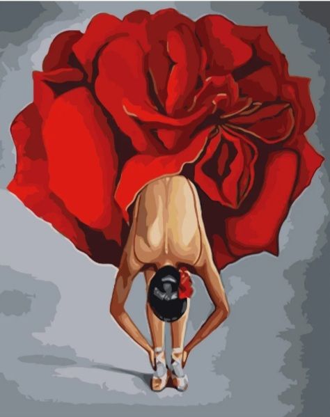 Картина за номерами Тендітна дівчина