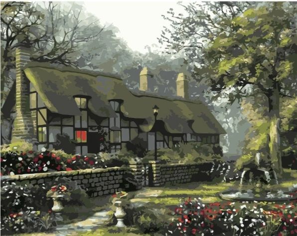 Картина за номерами Заміський будиночок