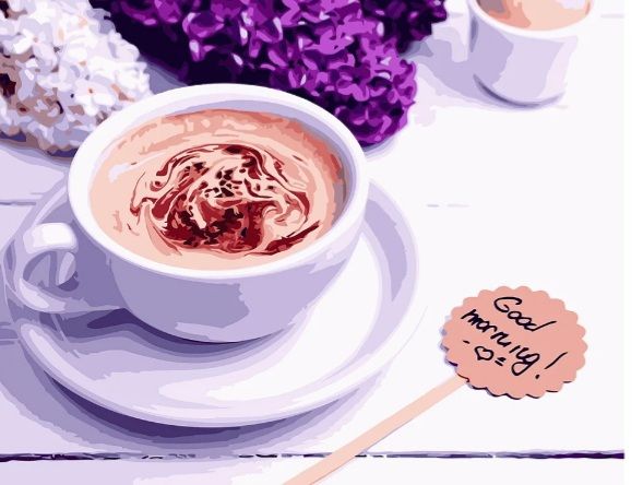 Картина за номерами  Ароматна кава