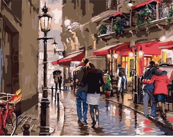 Картина за номерами Прогулянка старим містом