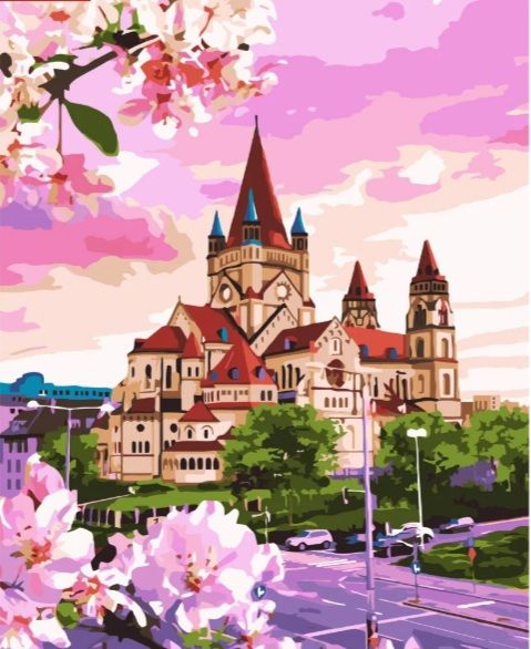 Картина за номерами Величний казковий дім