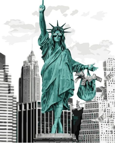 Картина за номерами Статуя нового часу