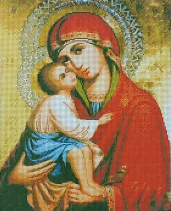 Алмазна картина Донська ікона Божої Матері