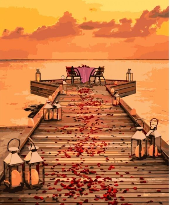 Картина за номерами Романтика на пристані