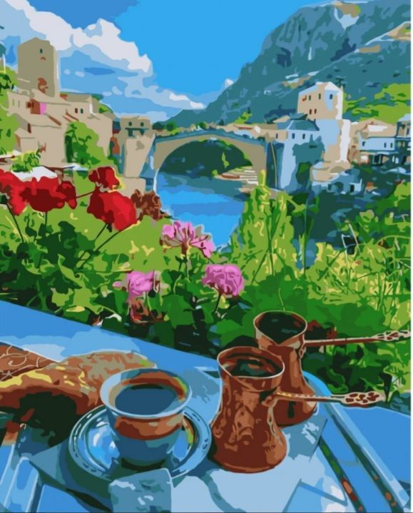 Картина за номерами  Кава в турках