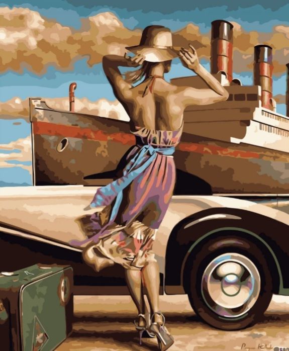 Картина за номерами Проводжаючи пором