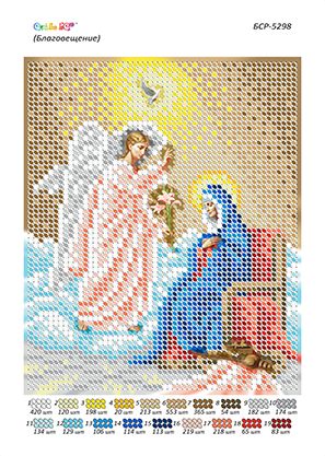 Схеми для вишивки Благовіщення Пресвятої Богородиці