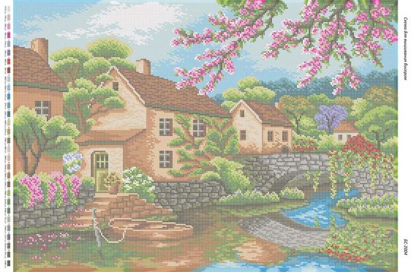 Схема для вишивки Тихе містечко