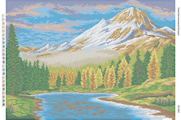 Схема для вишивки Гірський пейзаж